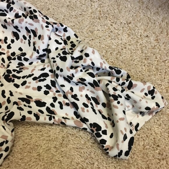 MELLODAY Cheetah Print Ruched Half Sleeve Top - 2X - Picture 15 of 15